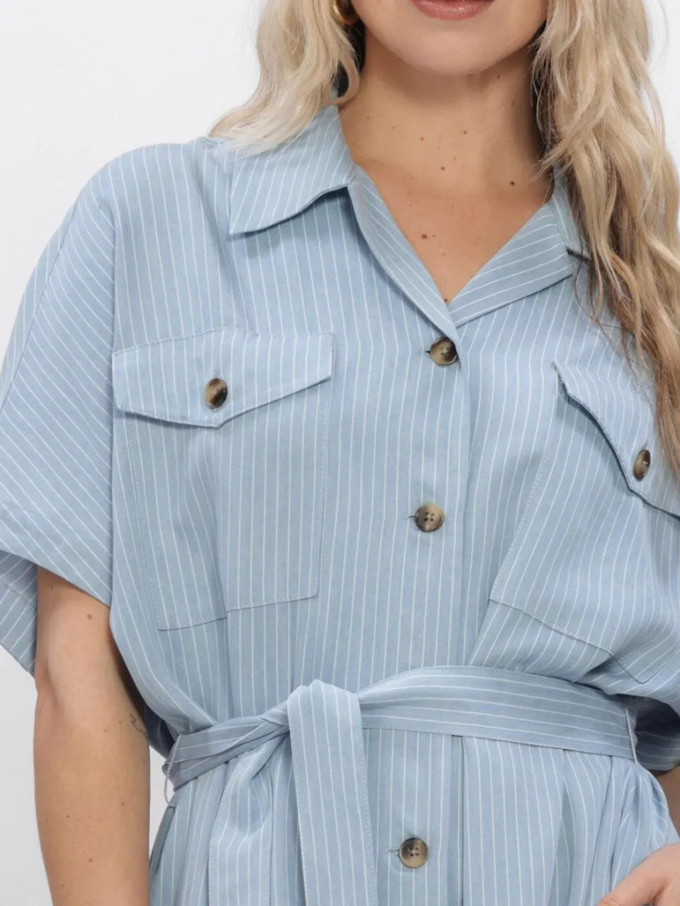 Mos Mosh Dames Jurken Mmzenta Neo Dress - Lichtblauw, foto 4