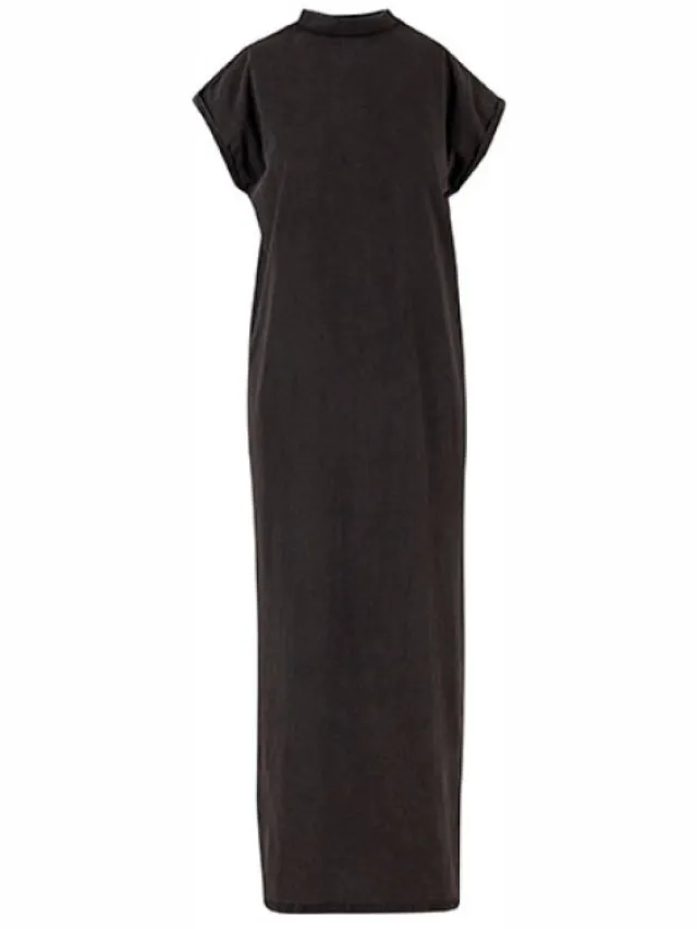 Build Your Brand Ladies Vintage Long Dress - Black
