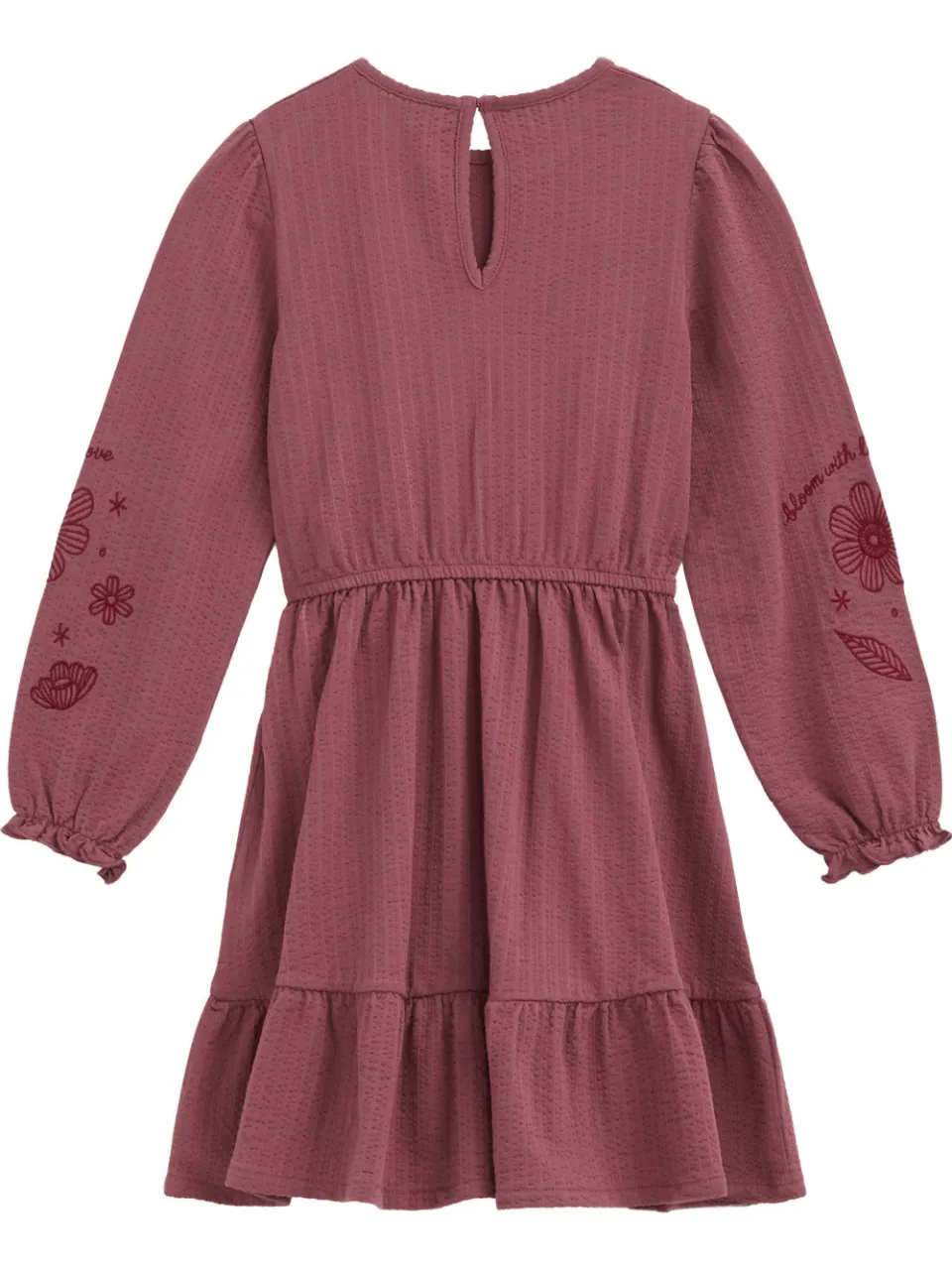 WE Fashion korte jurk met borduursels oudroze, foto 4