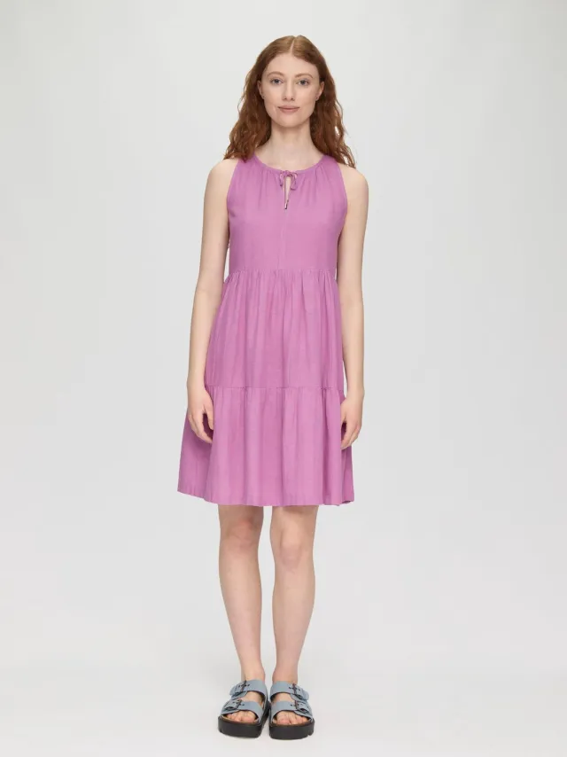 Q/S designed by Jurk - Vrouwen - Roze - Viscose