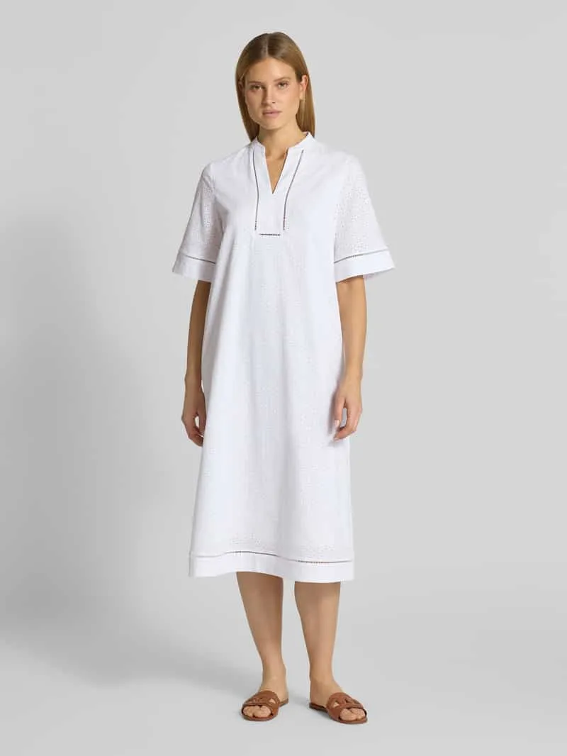 Joop! Tuniekjurk met V-hals model 'Debra' Wit