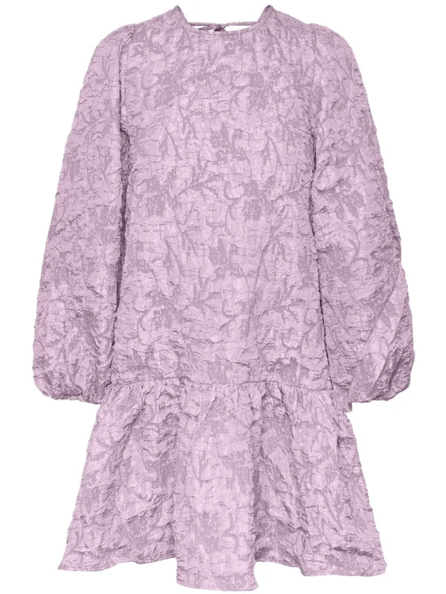 Pieces PCGRETCHEN LS SHORT DRESS D2D DMO - Dames - Mini jurken Pink Tulle