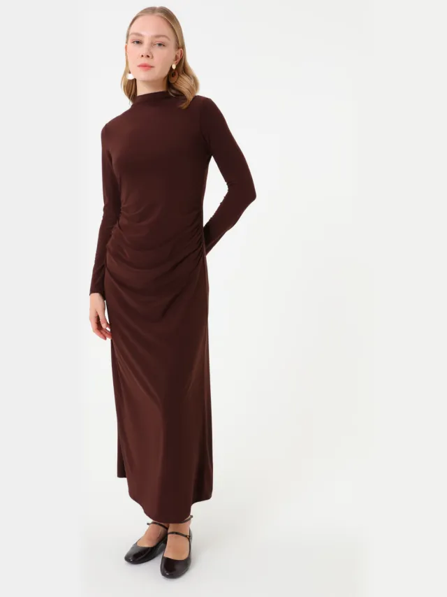 Refka Modest Dress Refka Chocoladebruin