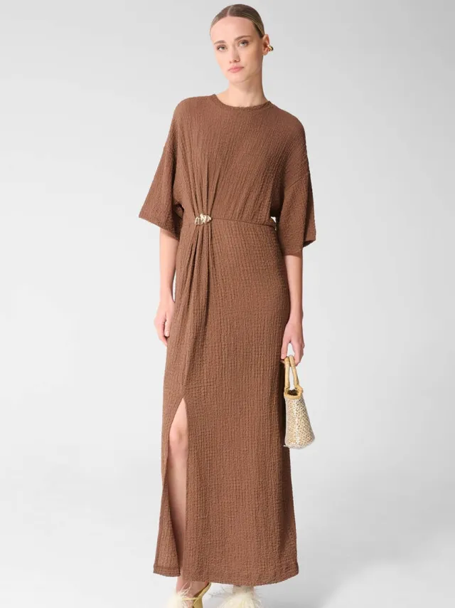 Shoeby maxi jurk bruin
