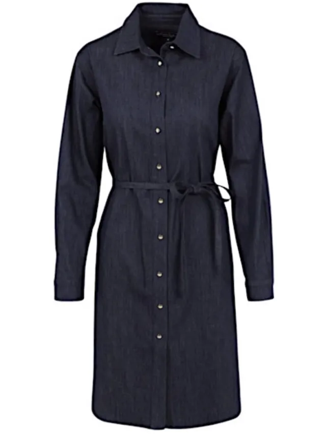 Elvira jurk Danna - Dark blue melange Blauw