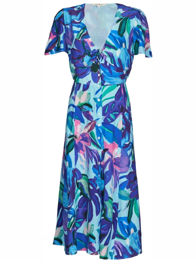 Derhy Lange Jurk Derhy PRUNE ROBE Blauw