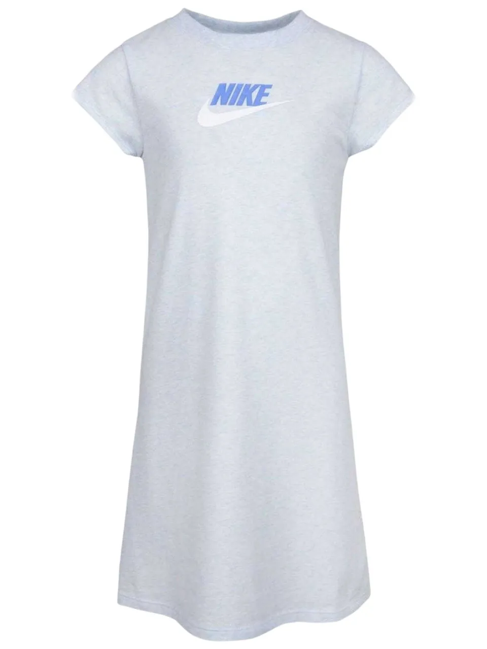 Nike Meisjes Swoosh Korte Mouwen T-Shirt Jurk (Grijs), foto 2