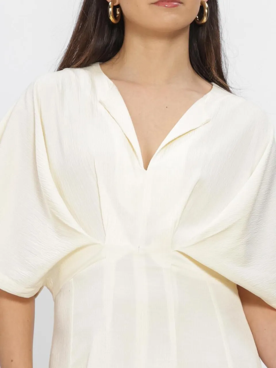 COPENHAGEN MUSE Dames Jurken Cmvianna-dress - Ecru, foto 4