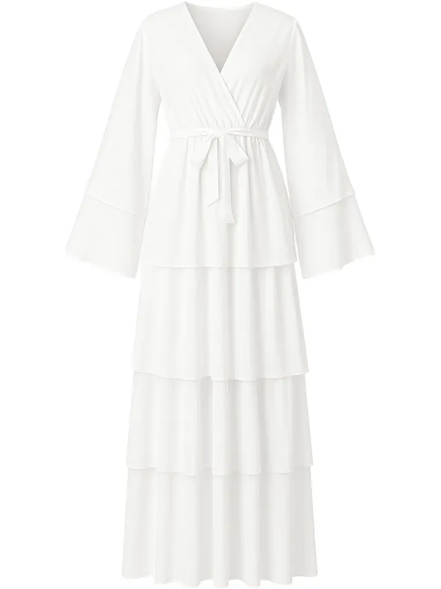 Elara Maxikleid Weiß
