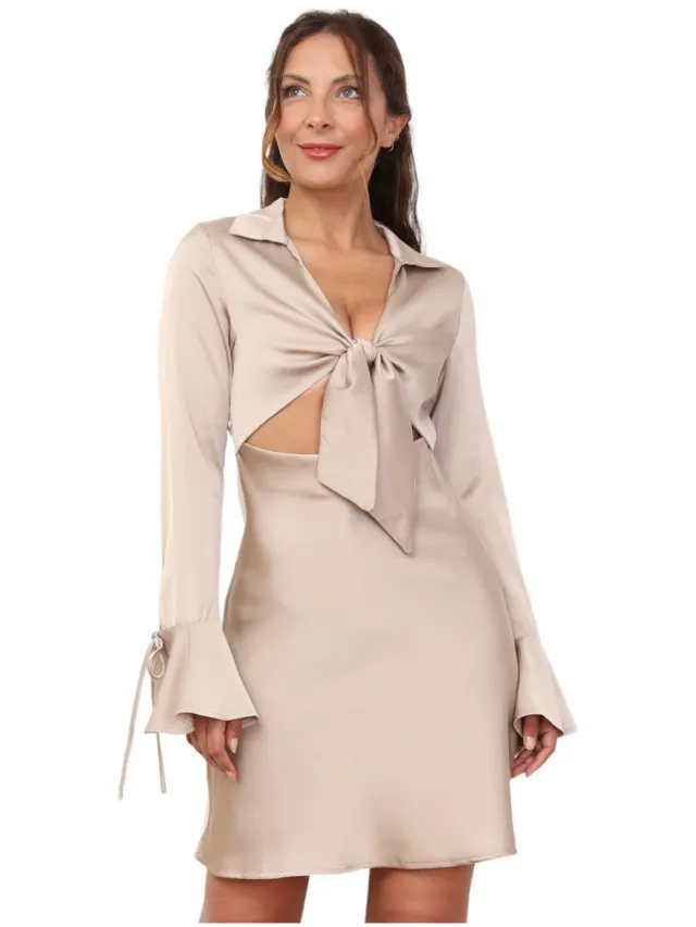 La Modeuse Korte Jurk La Modeuse 71144_P166942 Goud