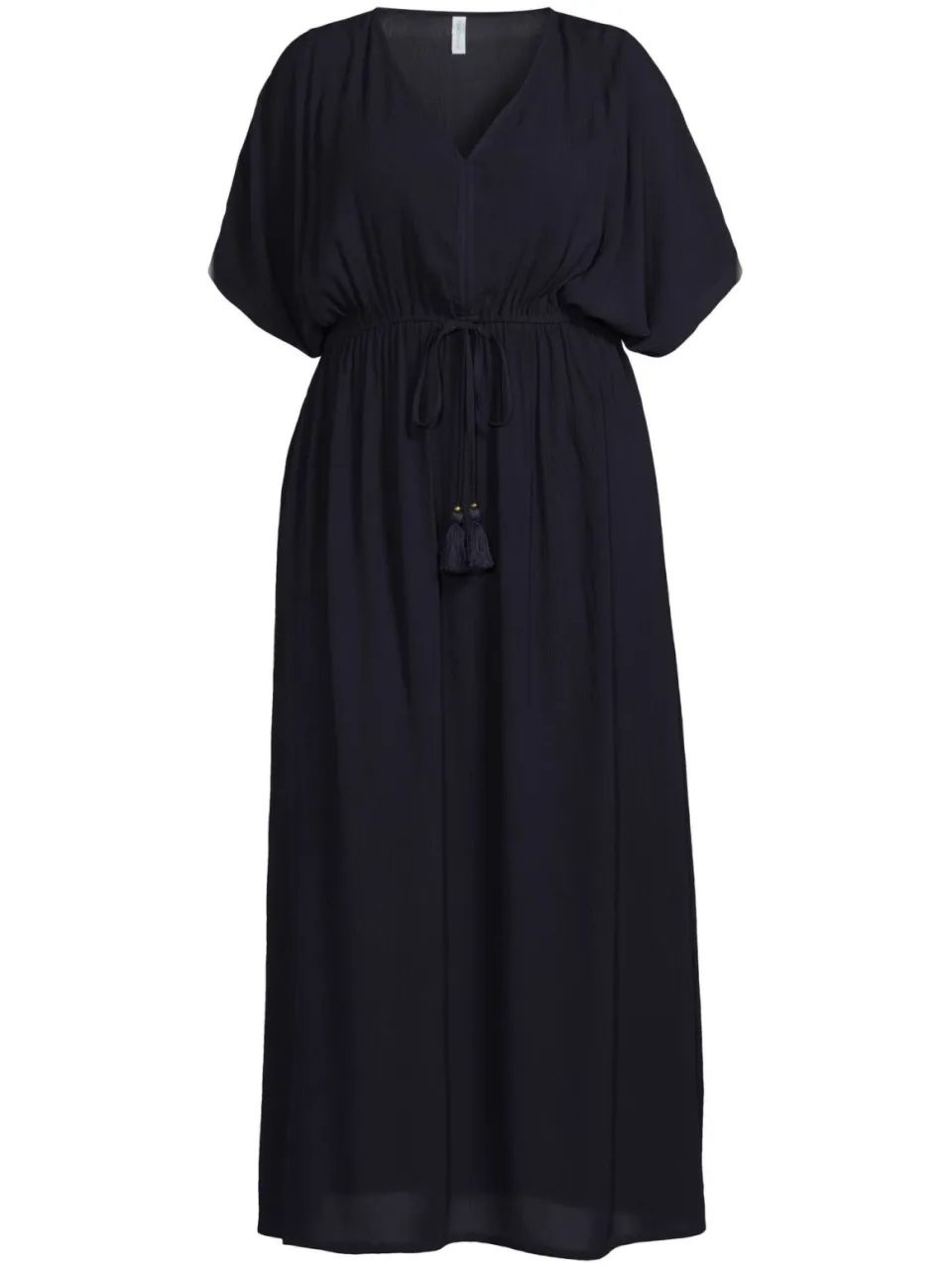 BEACHWAVE Curve crinkle strandjurk donkerblauw, foto 2