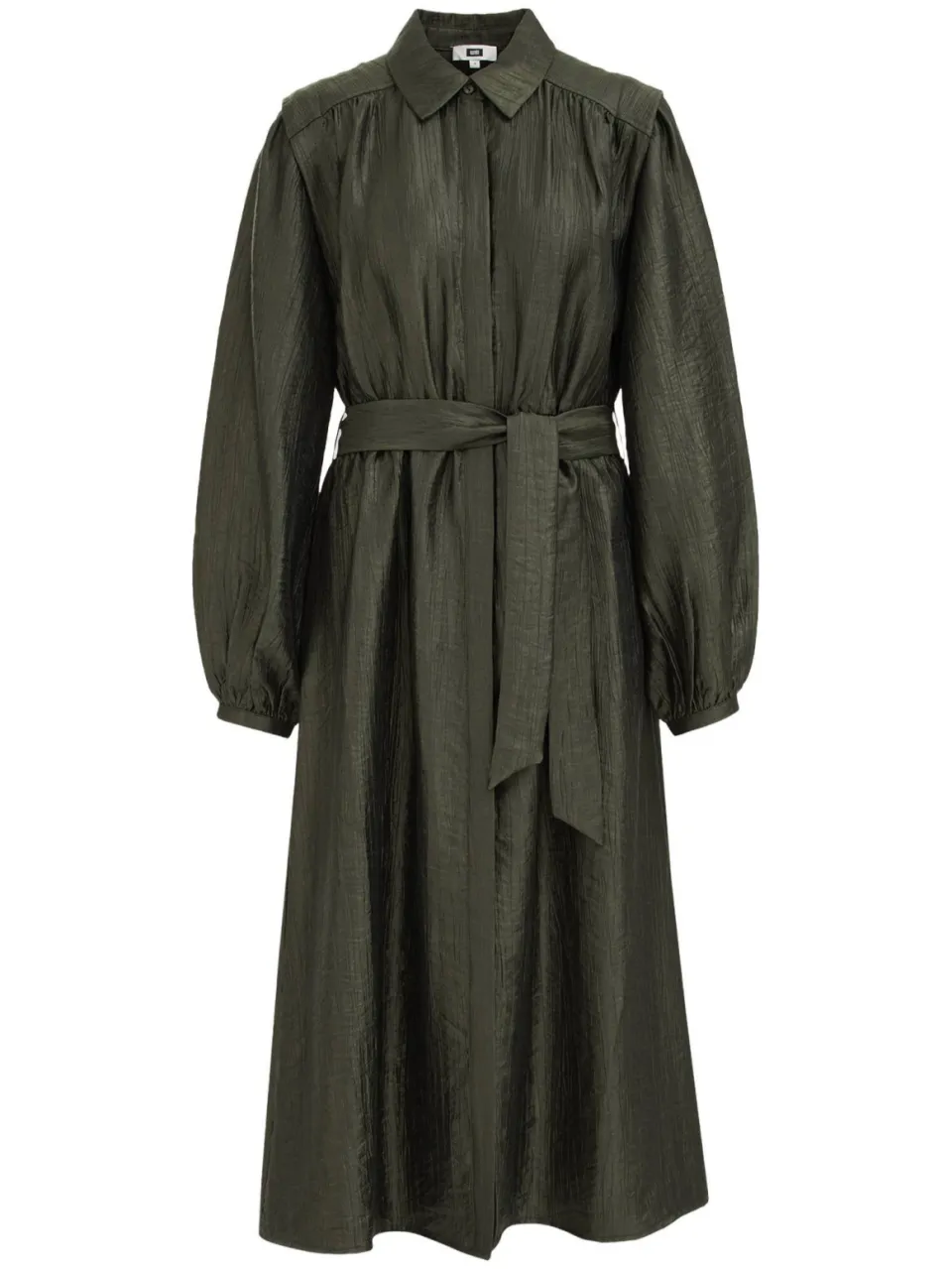 WE Fashion midi jurk - donkergroen, foto 2