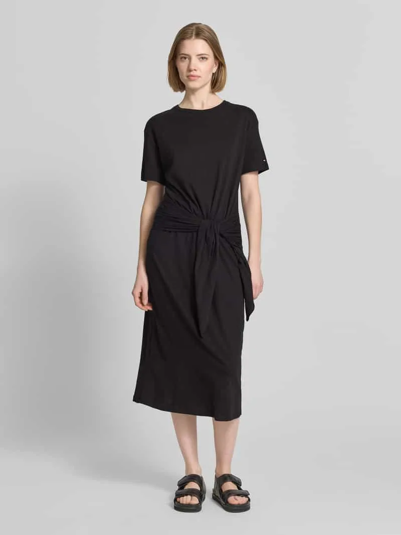 Tommy Hilfiger relaxed fit vrijetijdsjurk van puur katoen BLACK