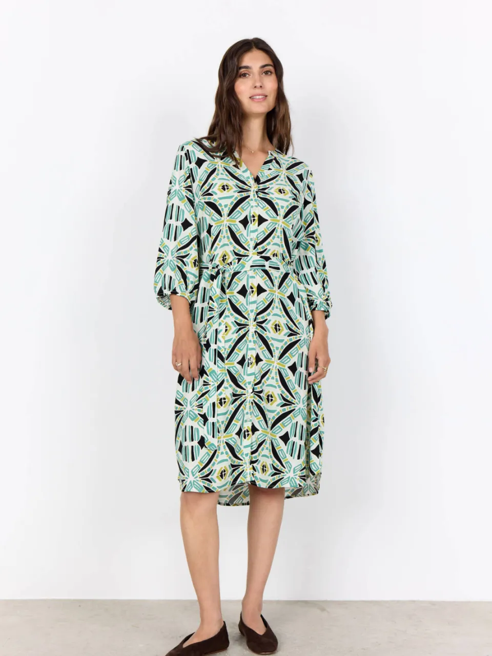 Soyaconcept blousejurk groen, foto 5