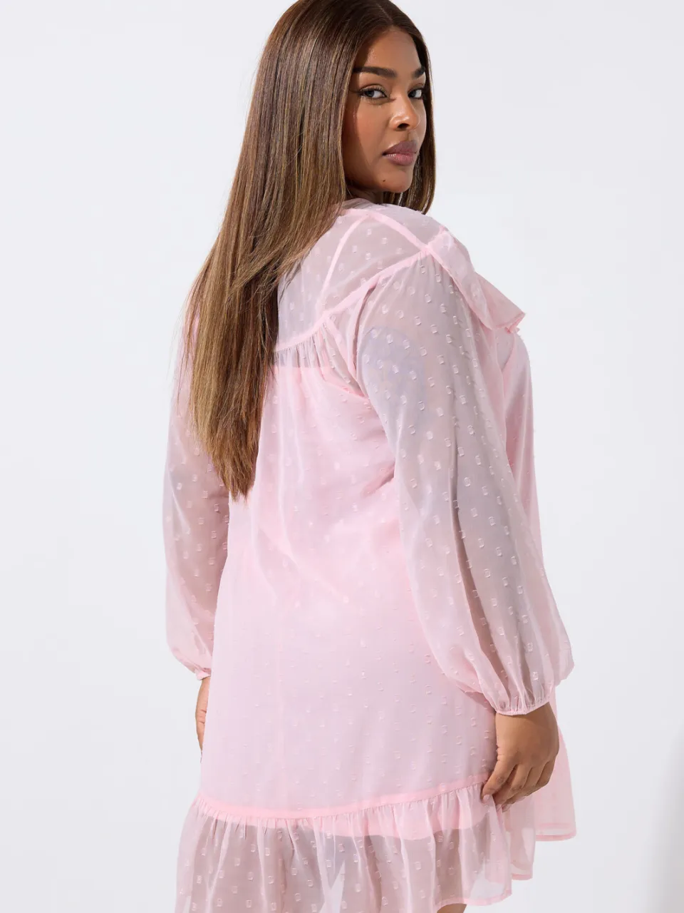 Limited Collection Roze Dobby Smockjurk, foto 3