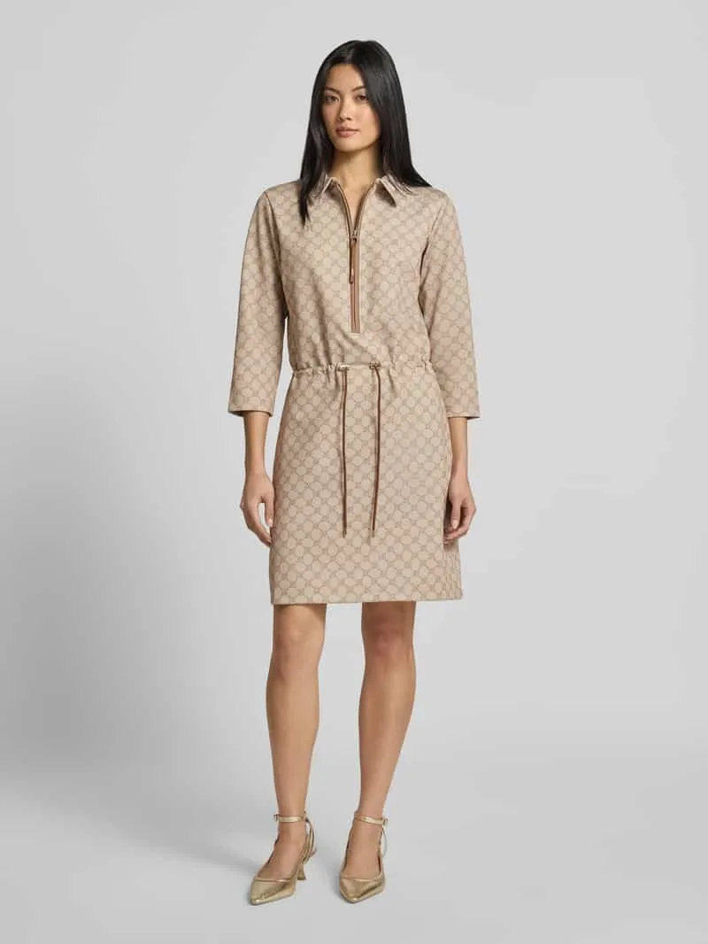 Joop! Getailleerde vrijetijdsjurk met wol model 'Marissa' beige, foto 3