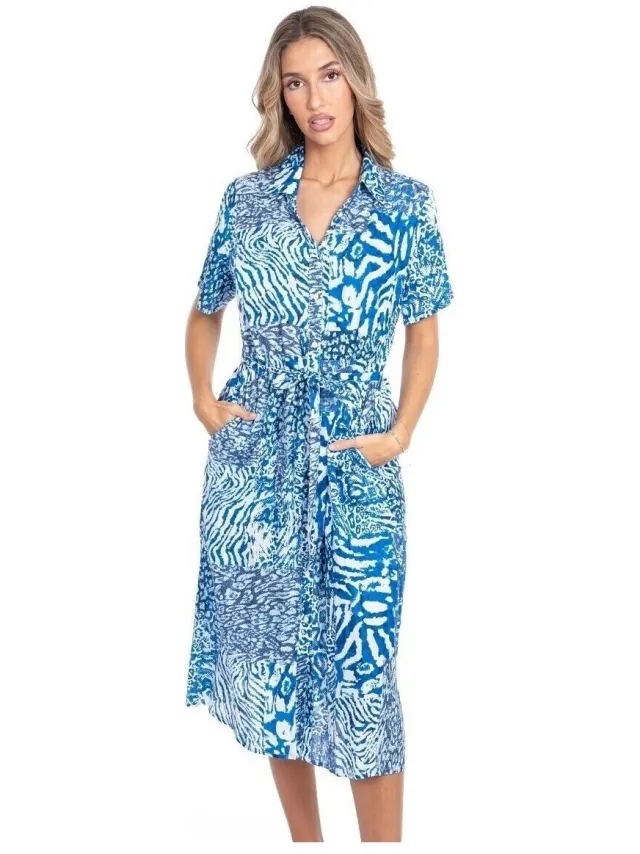 Isla Bonita By Sigris Jurk Isla Bonita By Sigris Jurk Blauw