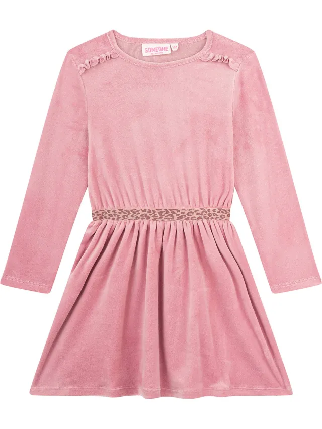 Someone YARA-SG-52-F Meisjes Jurk - OLD PINK