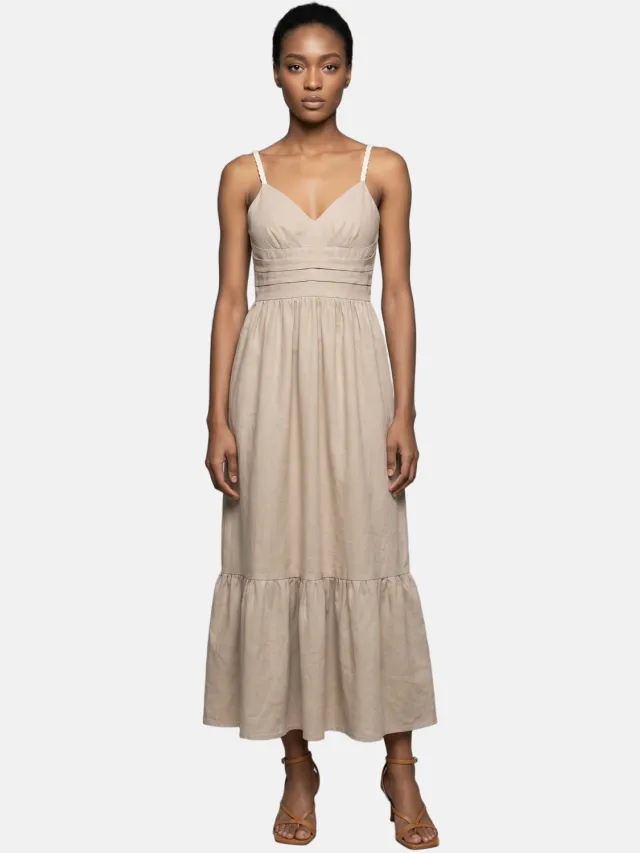 Roberta Rossi Jurk Women Taupe