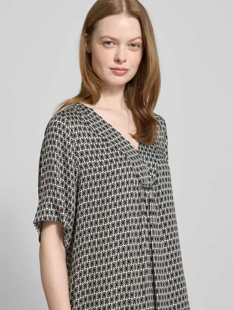 Smith and Soul Midi-jurk met V-hals zwart, foto 3