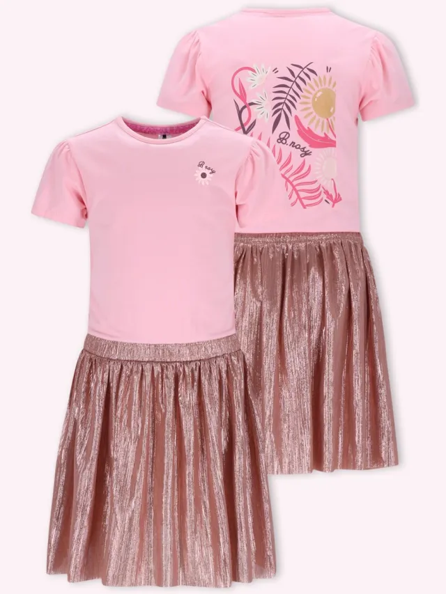 B.Nosy Y602-5849 meisjes jurk roze Candy