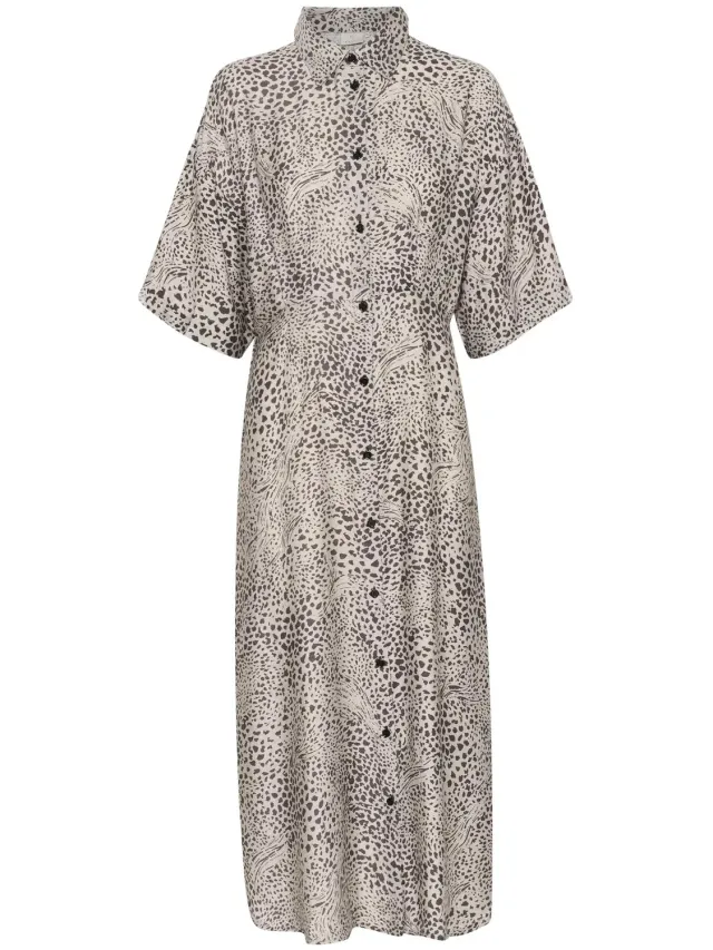 Kaffe Dameshemdjurk KAFFE Debra Beige