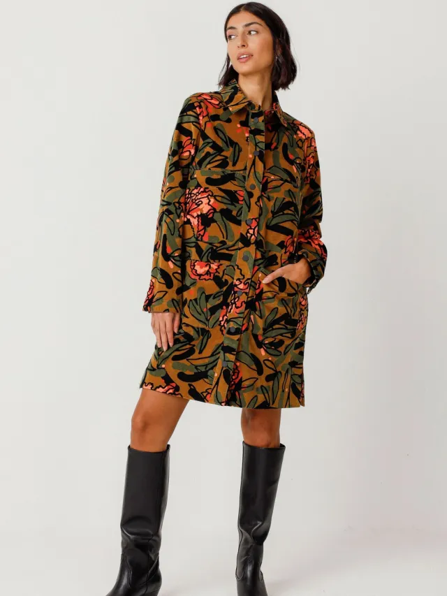 Skfk dames vegan Blousejurk Gaila Meerkleurig Zwart