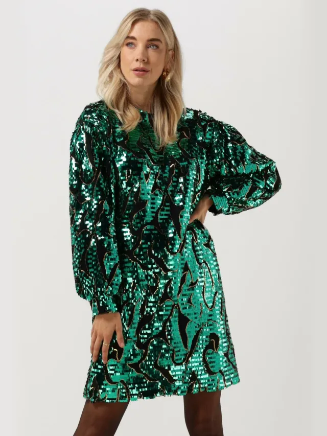 SILVIAN HEACH Dames Jurken Vestit.corto / Dress Glitter - Groen
