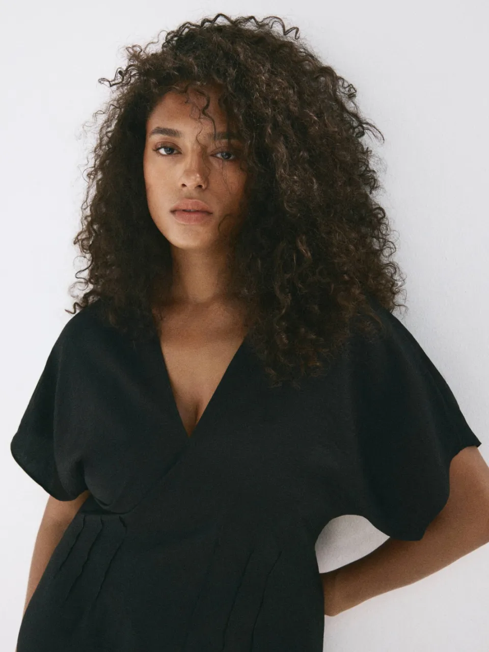 Mango midi zomerjurk - zwart