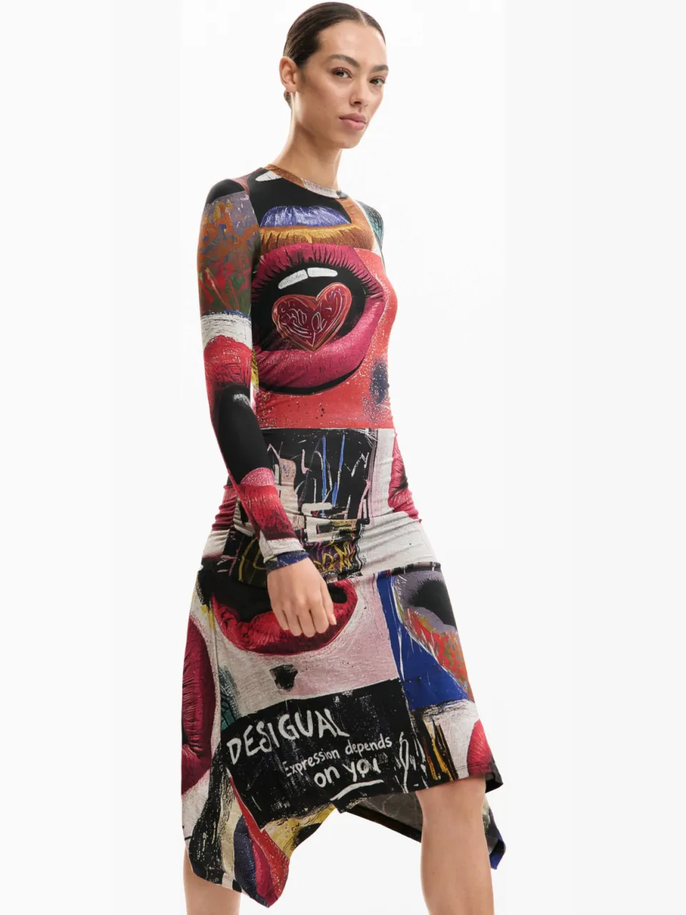 Desigual A-lijn jurk multi, foto 2