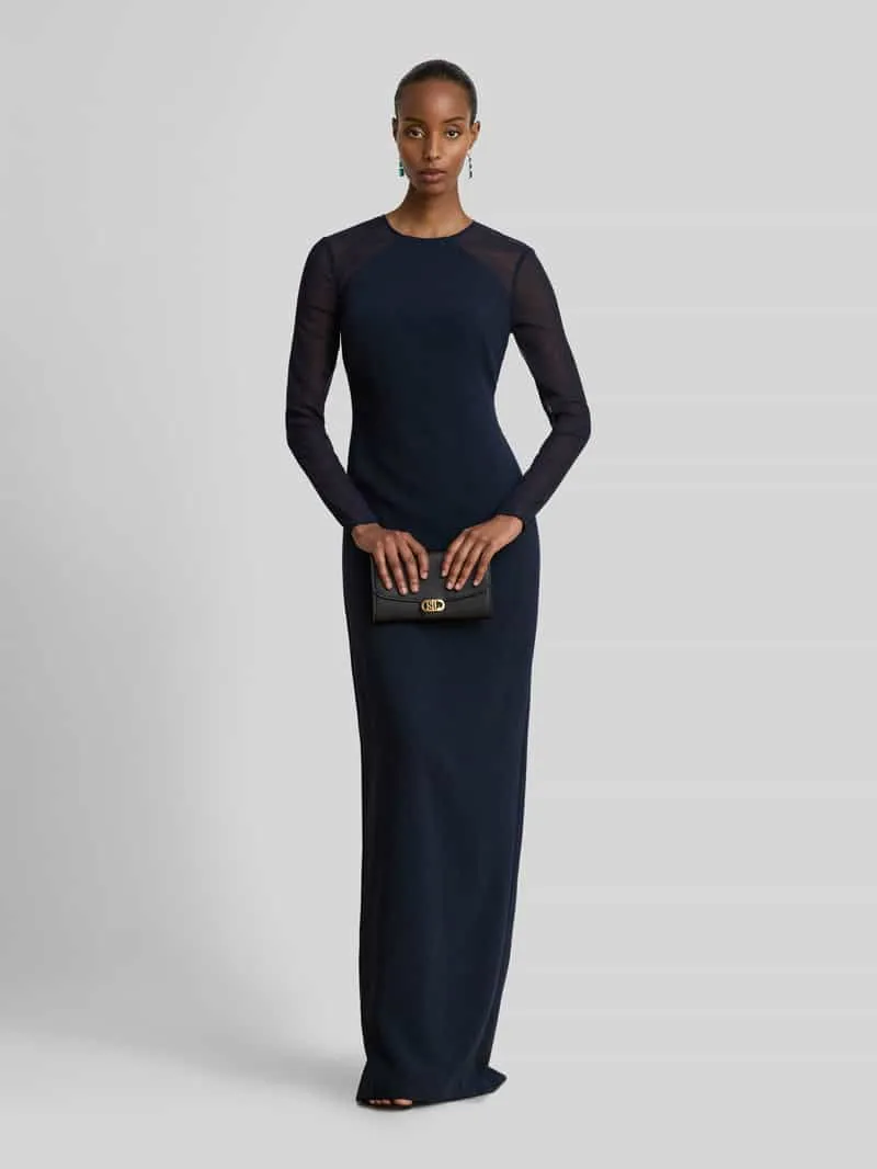 Lauren Ralph Lauren Nauwsluitende avondjurk met zijsplit Donkerblauw