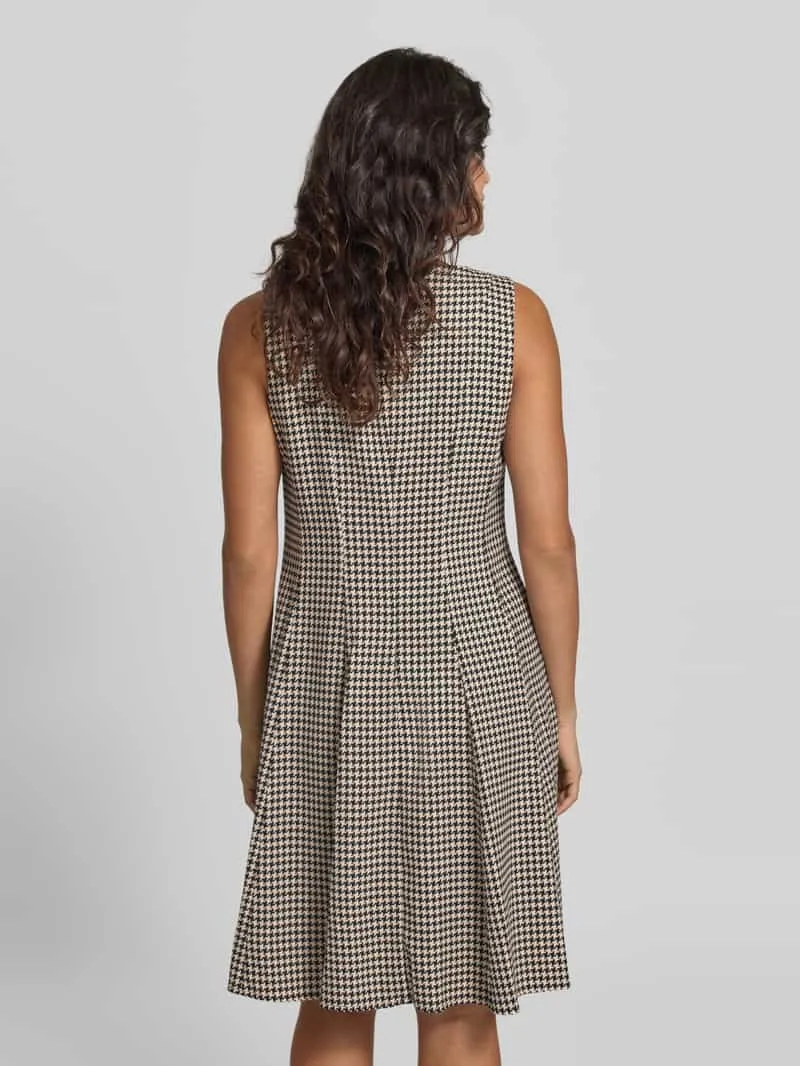 Christian Berg Woman Selection Mini-jurk met pied-de-poule-motief zwart, foto 3