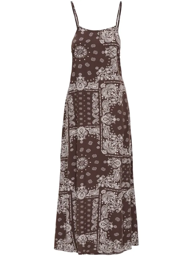 Only ONLAMBEL STRAP LONG BAND DRESS WVN - Meisjes - Maxi jurken Chocolate Martini