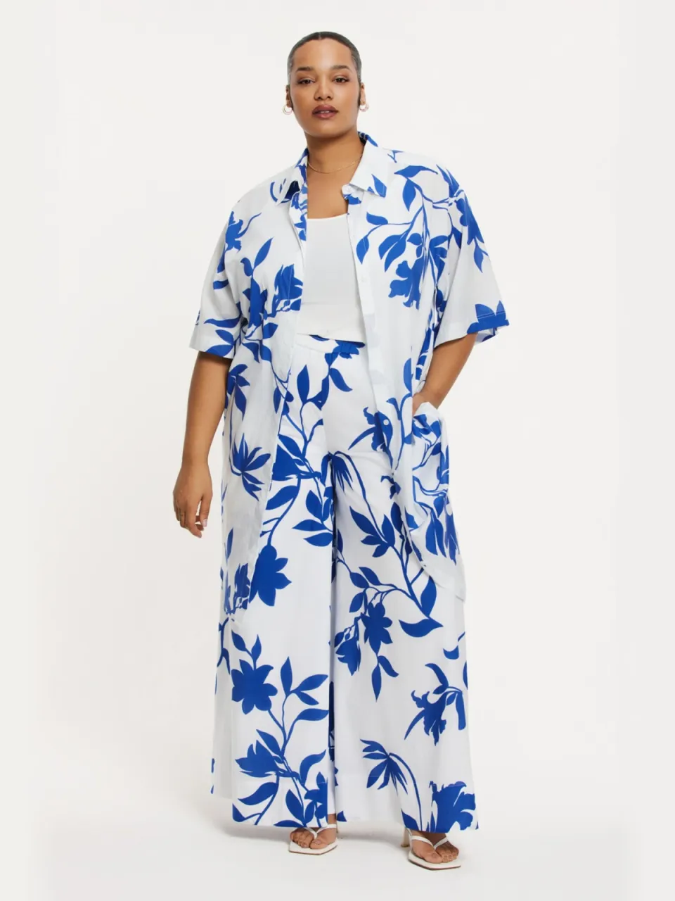 Yoek Blouse-jurk FIORELLINA | Blauw, foto 3
