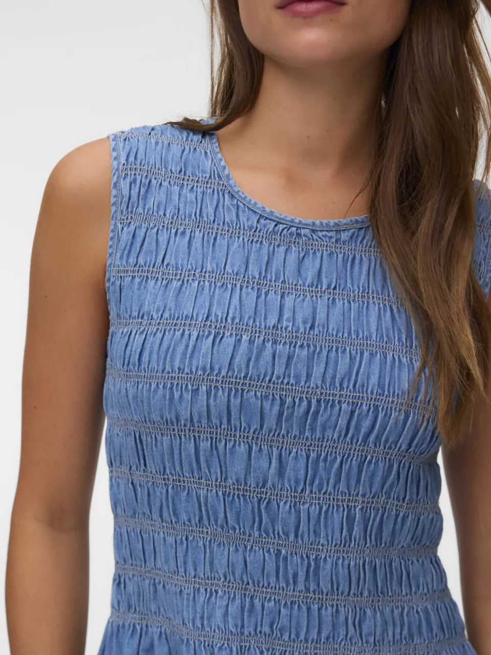 Vero Moda spijkerjurk medium blue denim, foto 4
