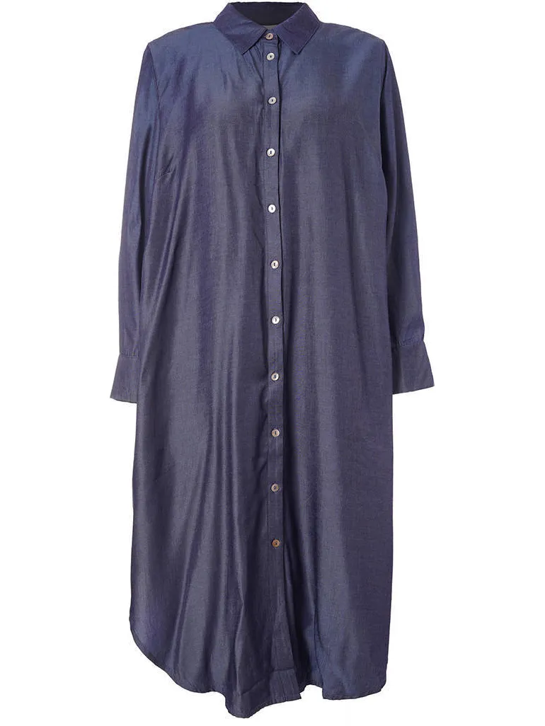 Gozzip blousejurk - donkerblauw, foto 2