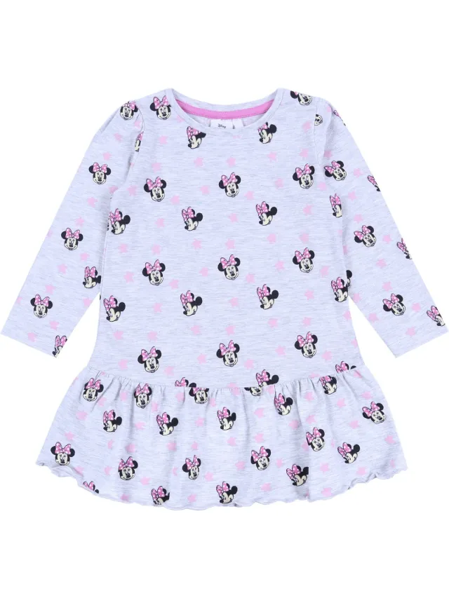 Disney Grijs gemêleerd Minnie Disney-jurkje