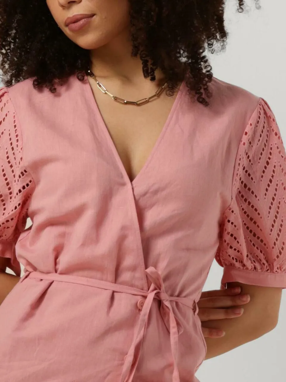 Another Label Dames Jurken Cheryl Dress S/s - Roze, foto 4