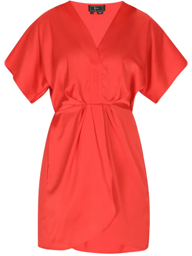 Faina Jurk Dames rood, foto 2