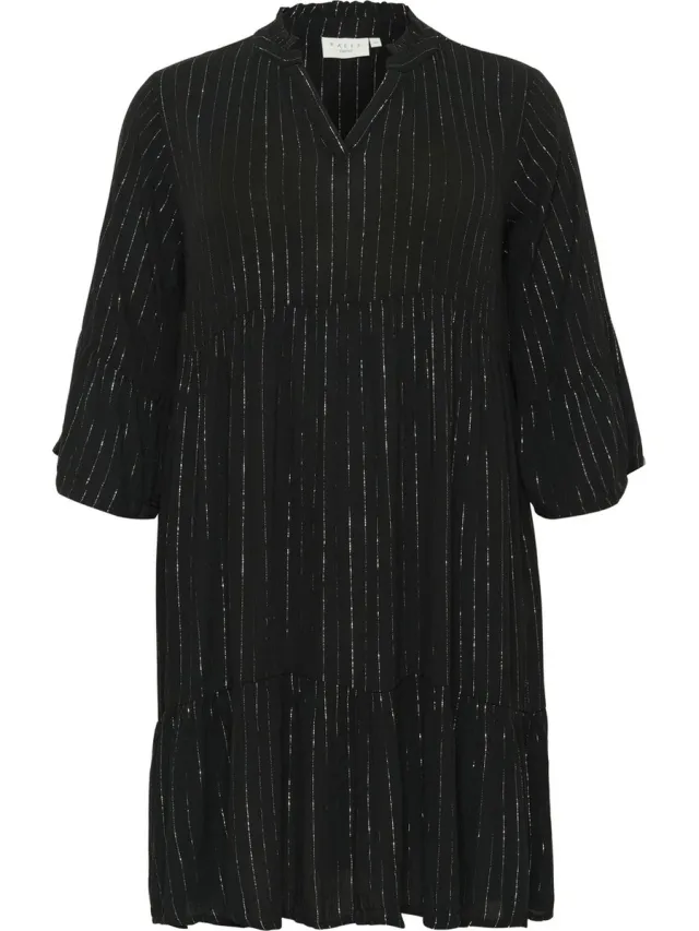 Kaffe Curve KClio Dames Jurk -Black Deep