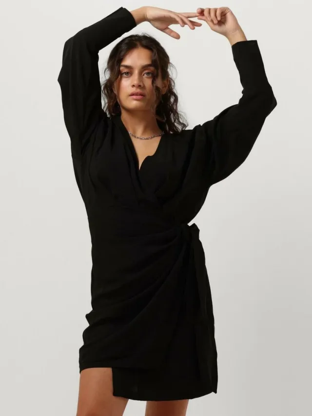 Freebird Wv-drape-2-pes-23-3 Jurken Dames - Rok - Jurk - Zwart