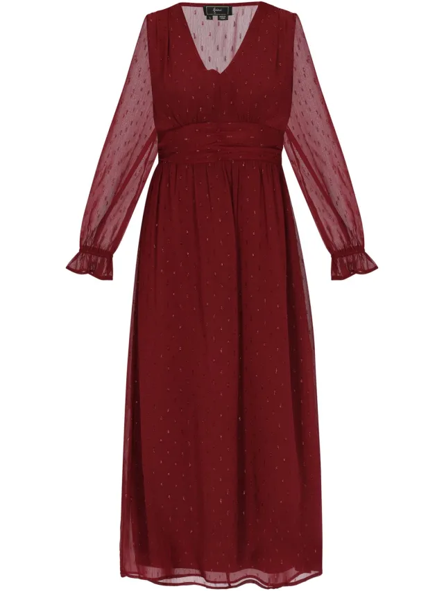NAEMI Dress Burgundy