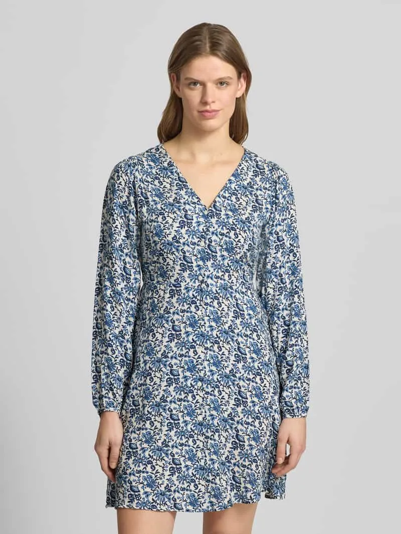 Only Getailleerde vrijetijdsjurk van zuivere viscose model 'EVIDA' bleu, foto 4