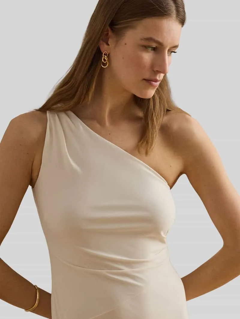 Lauren Ralph Lauren Nauwsluitende avondjurk met one-shoulderhals beige, foto 3