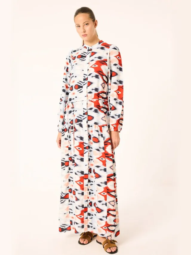 TOUCHÉ PRIVÉ Maxi-jurk met patroon - Gedessineerd - Dames