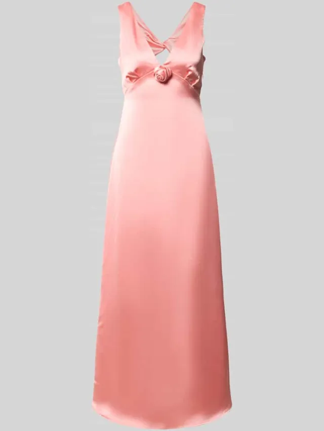 Vero Moda Nauwsluitende avondjurk met rozenapplicatie model 'GIANNA', foto 2