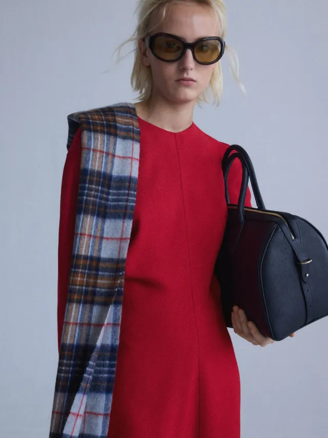 Mango midi jurk - rood, foto 5