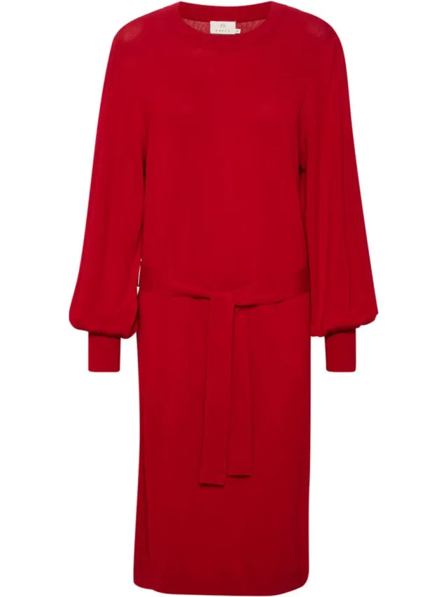 Kaffe KAjess Knit Dress Dames Jurk Haute Red