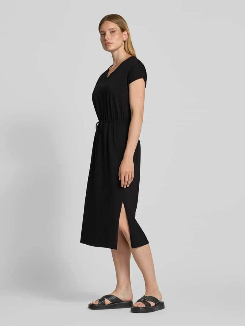 s.Oliver relaxed fit vrijetijdsjurk van katoenmix zwart, foto 3