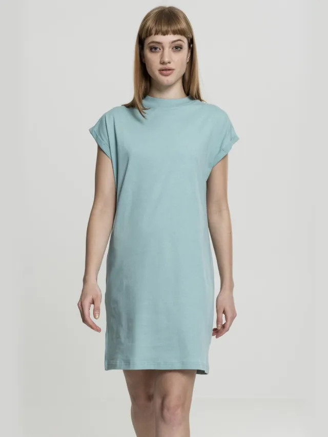 Urban Classics Turtle Extended Shoulder Dames Mini-jurk - zwart